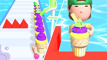 Pistachios Ice Cream💚🍧😋 All Levels Gameplay Bakery Stack Cooking Lv 25-26 Android, IOS New Game