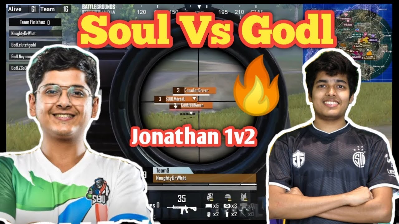TEAM SOUL VS GODL | 3 Vs 4 Fight | Jonathan vs Mavi | Zgod Vs Mortal 🔥 ...