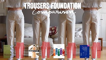 Comparing 4 pattern drafting techniques - Trouser pattern block (Trouser Foundation 2/4)