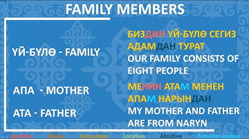 WARC Kyrgyz Language Tutorials Episode 44: Family Members