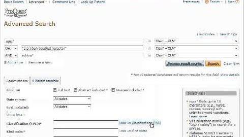 Patent Searching on ProQuest Dialog