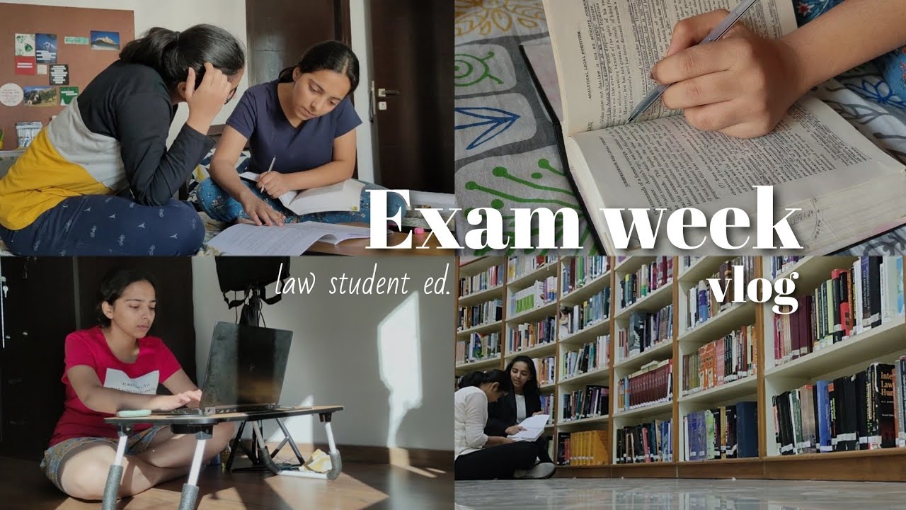 Week in the life of a law student preparing for final exams | Final ...