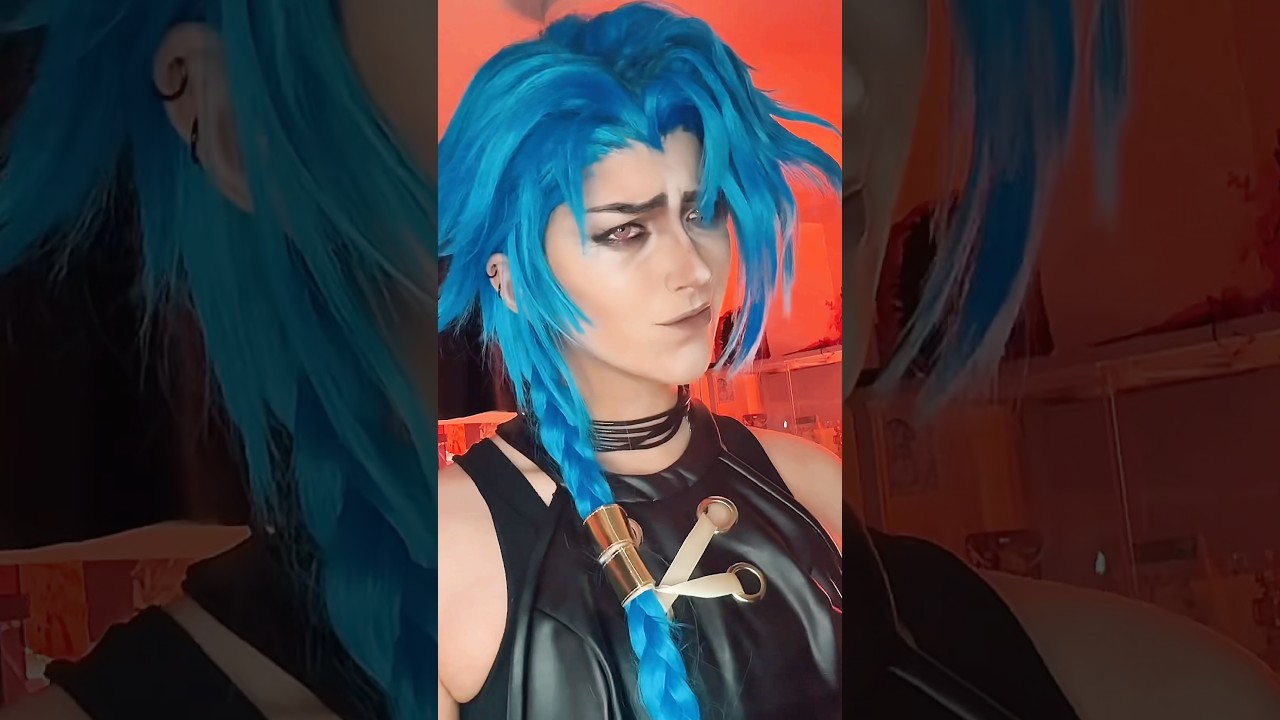 MALE JINX 💙#arcane #malejinx #jinxcosplay #arcaneseason2