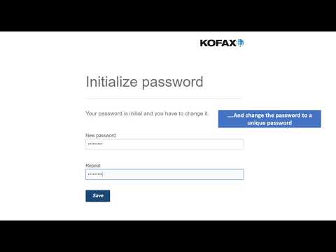 ReadSoft Kofax Supplier Portal registration process