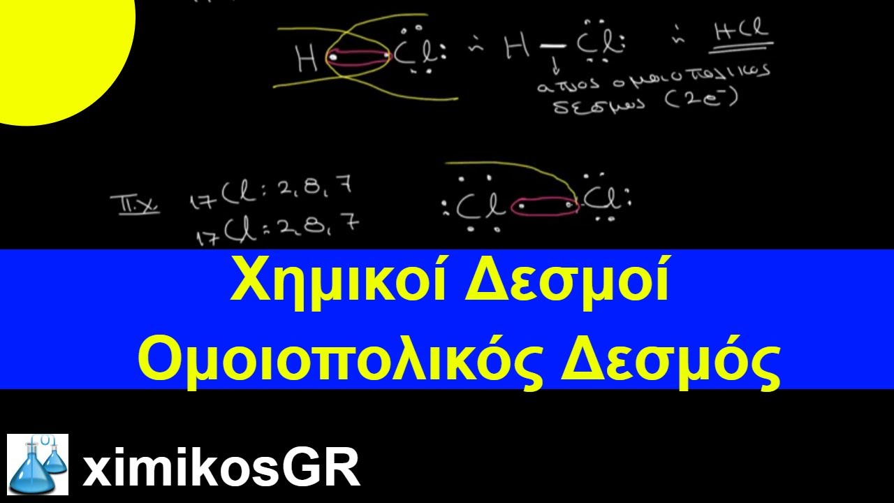 Χημικοί Δεσμοί - Ομοιοπολικός Δεσμός