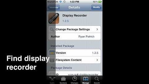 How To Record iPhone/iPod Touch Screen Using Cydia