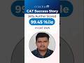 Congratulations Aurther for scoring 99.45%ile in the CAT 2025 🎉 | Cracku's DashCAT Mocks Review.