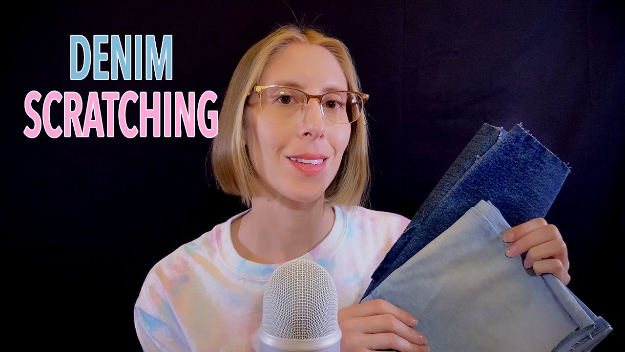 ASMR | Denim Scratching - textile, fabric, tapping - YouTube