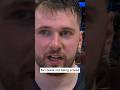 “We don’t win this series without D-Live” - Luka Doncic shows love to Dereck Lively II! 💙 | #Shorts