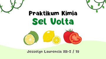Praktikum Sel Volta Menyalakan Lampu dengan Jeruk Nipis, Lemon, dan Tomat || Jesselyn Laurencia