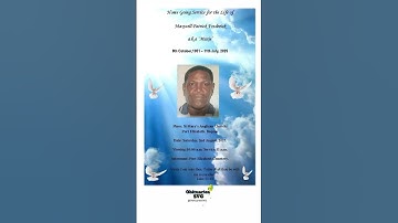 Maxwell Patrick Frederick aka Maxie | Funeral Service #obituariessvg #svg