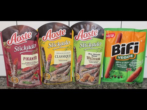Aoste Dry Pork Sausages: Spicy, Classic & Walnut and BIFI Veggie Salami Review