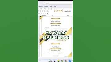 Bulk Certificate Print in MS Word #exceltips #exceltricks #explore