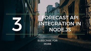 FORECAST API | NODE.JS | PART 3 |COMMAND LINE APPLICATION