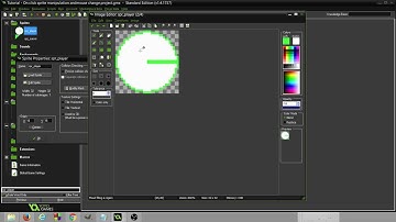 Gamemaker Tutorial - player look towards mouse, changing cursor, & on action animation.