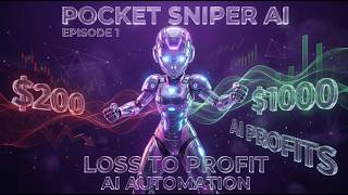 POCKET SNIPER AI  CHALLENGE #1 — $200 TO $1000 | BINATY OPTIONS | POCKET OPTION