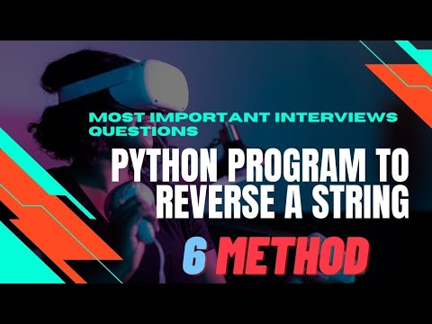 6 Method of Python program to Reverse a string Frequently asked ...