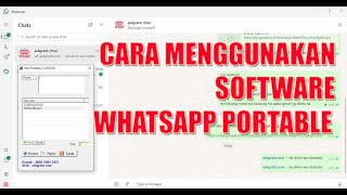 CARA MENGGUNAKAN SOFTWARE WHATSAPP PORTABLE screenshot 3