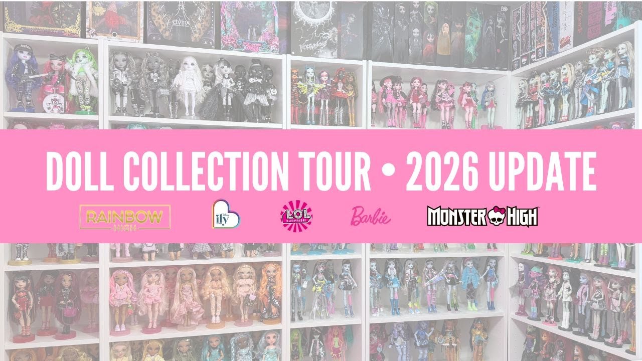Экскурсия по коллекции кукол — более 300 кукол: Rainbow High, Monster High, Disney ILY 4Ever, LOL...
