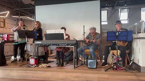 The Sybaritic String Band performs at the SFU English Network Relaunch Party