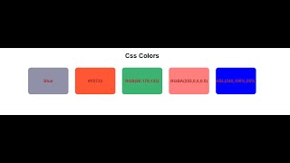 CSS Colors Explained with Examples