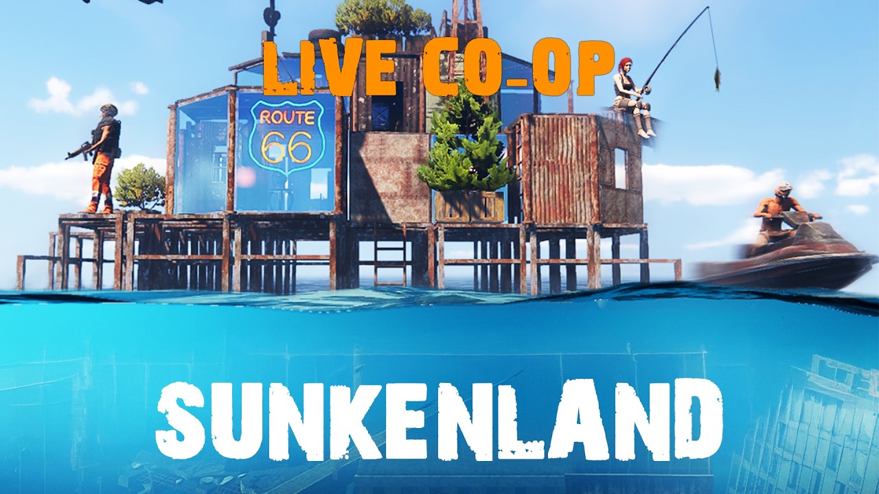 This Water World Survival Game is INSANE! - Sunkenland Co-Op