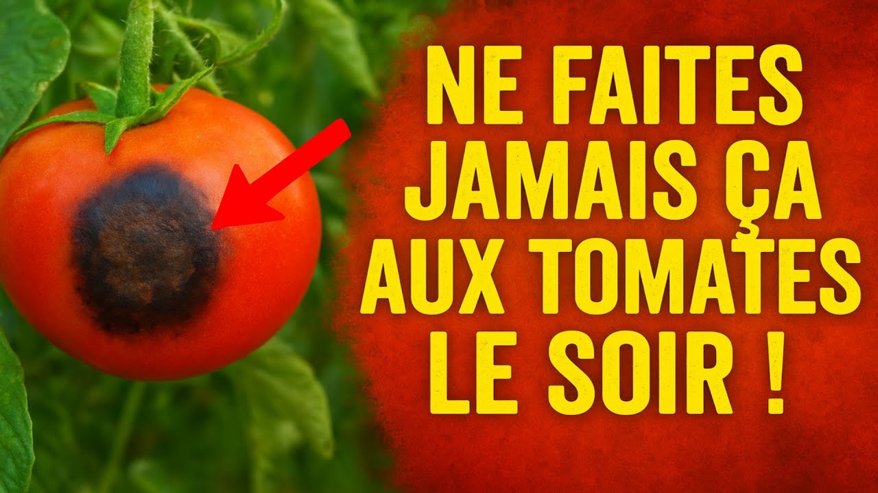 NE FAITES JAMAIS ÇA aux tomates le soir ! 🤫 Le secret qui sauvera votre récolte.