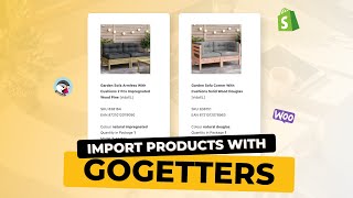 How do I import products in Shopify using the GOGETTERS app?