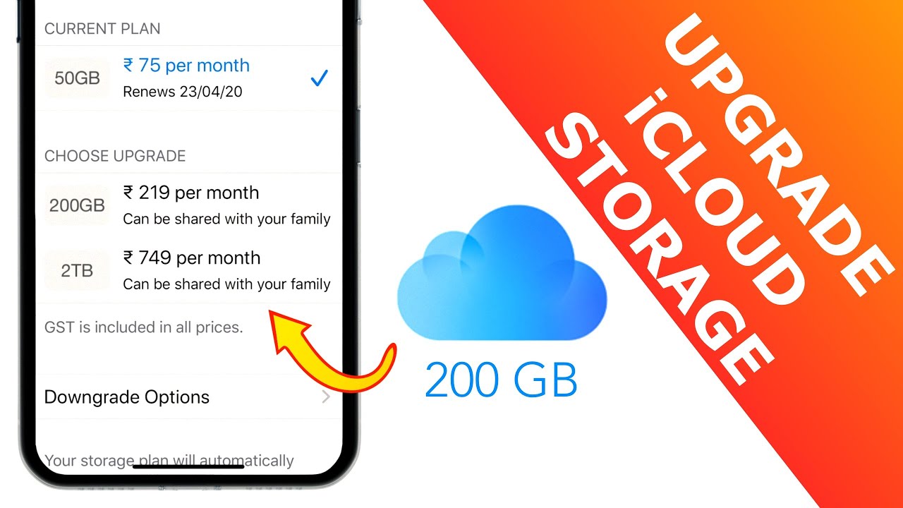 itunes icloud storage plans