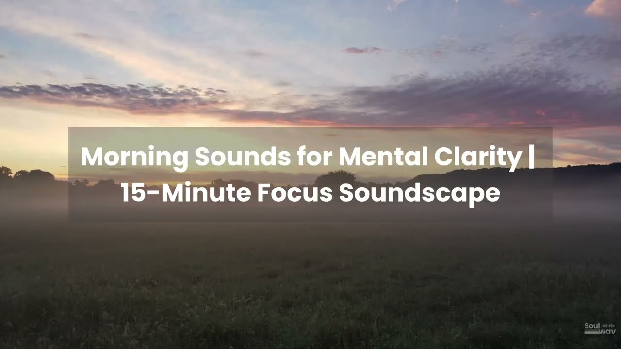Morning Sounds for Mental Clarity | 15 Minute Focus Soundscape