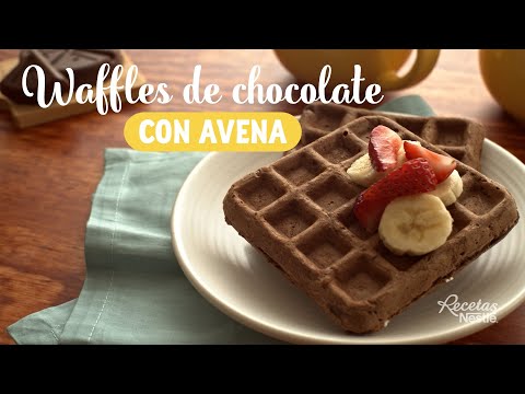 Receta De Waffles De Avena Y Chocolate