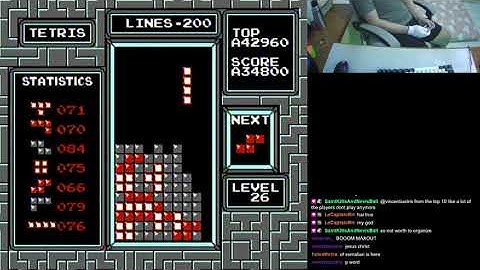 DAS Level 29 Right Well Tetris to Clutch the 1.2 - NES Tetris
