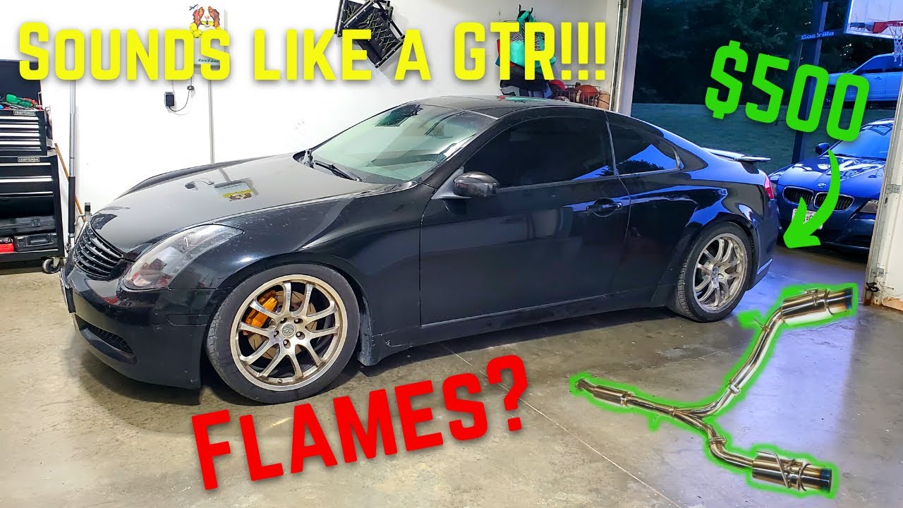 Installing the BEST Infiniti G35 Exhaust *TEST PIPES + 3" PIPING = GTR ROAR!!