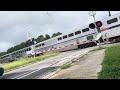 Northbound Amtrak Texas eagle 22 train at dittmar road in South Austin Texas on 6/17/26