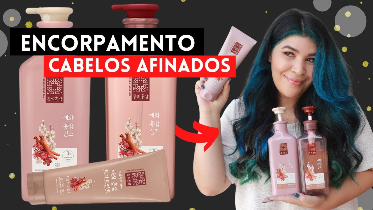 🥰 ENCORPAMENTO PARA CABELOS FINOS , AFINADOS e QUEBRADIÇOS : Dong Ui Mume Flower [Kerasys]