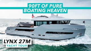 90ft of pure boating heaven | €6.3m Lynx 27M Crossover yacht tour | Motor Boat & Yachting