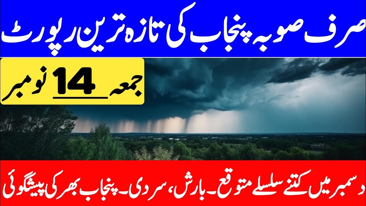 Weather Update Today | Agriculture & Health Advisory | Punjab Weather Update | Punjab Weather Report