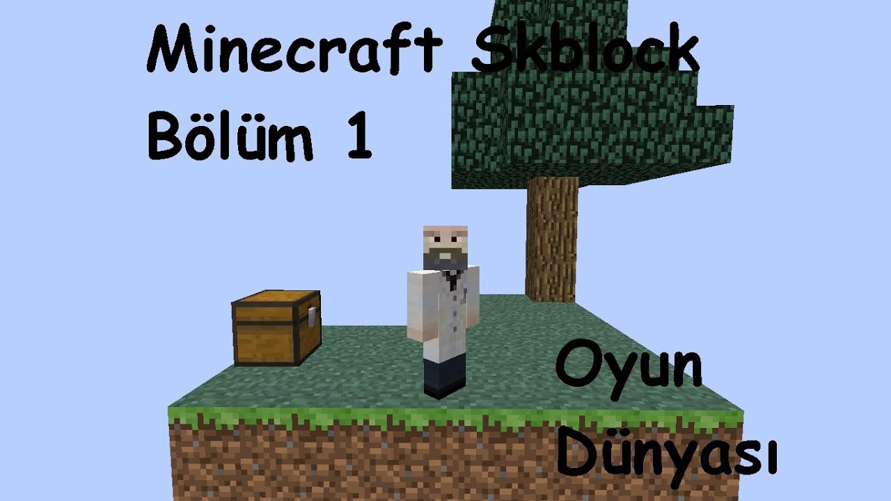 Minecraft Skyblock Part 1 CobbleStone Generator Yapımı - YouTube