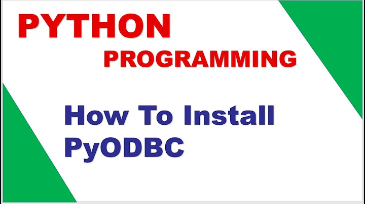 How To Install PyODBC In Python || Python Programming || HEMUYUVA