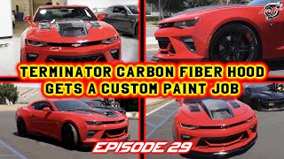 Terminator Carbon Fiber Hood Gets Custom Paint! | Supercharged SS | Episode 29 | Auto Addict USA