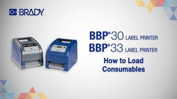 BBP30 and BBP33 Printers | How to Load Label and Ribbon Materials