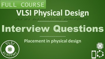 PD Lec 48-Interview Questions | placement | VLSI | Physical Design