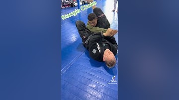 Triangle Choke from Closed Guard in BJJ Class