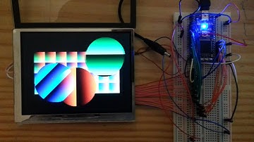 MBED TFT LCD rgb circles and colour grid