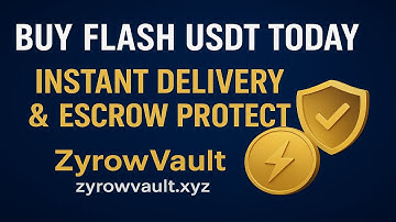 Buy Flash USDT Today – Instant Delivery & Escrow Assurance  ZyrowVault