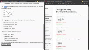100% Correct | Forest and their Management | Week 8 Quiz | Assignment 8 forest | NPTEL | SWAYAM