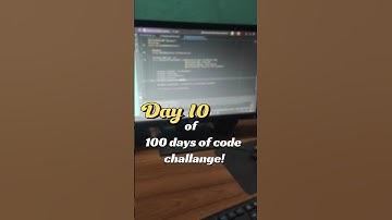 Day 10 of 100 days of code challenge #shorts #coding #100daysofcodingchallenge