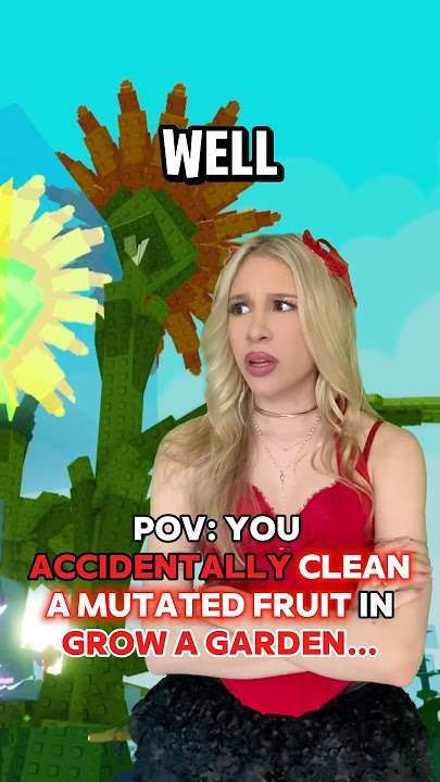 You ACCIDENTALLY CLEAN a “MUTATED” FRUIT in GROW A GARDEN on ROBLOX!