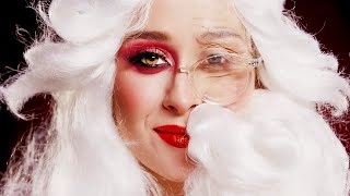 Santa Claus vs. Mrs Claus Makeup Tutorial!👩👉🤶🎅