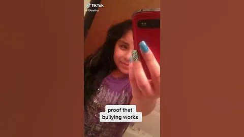 blaatina "proof that bullying works" tiktok